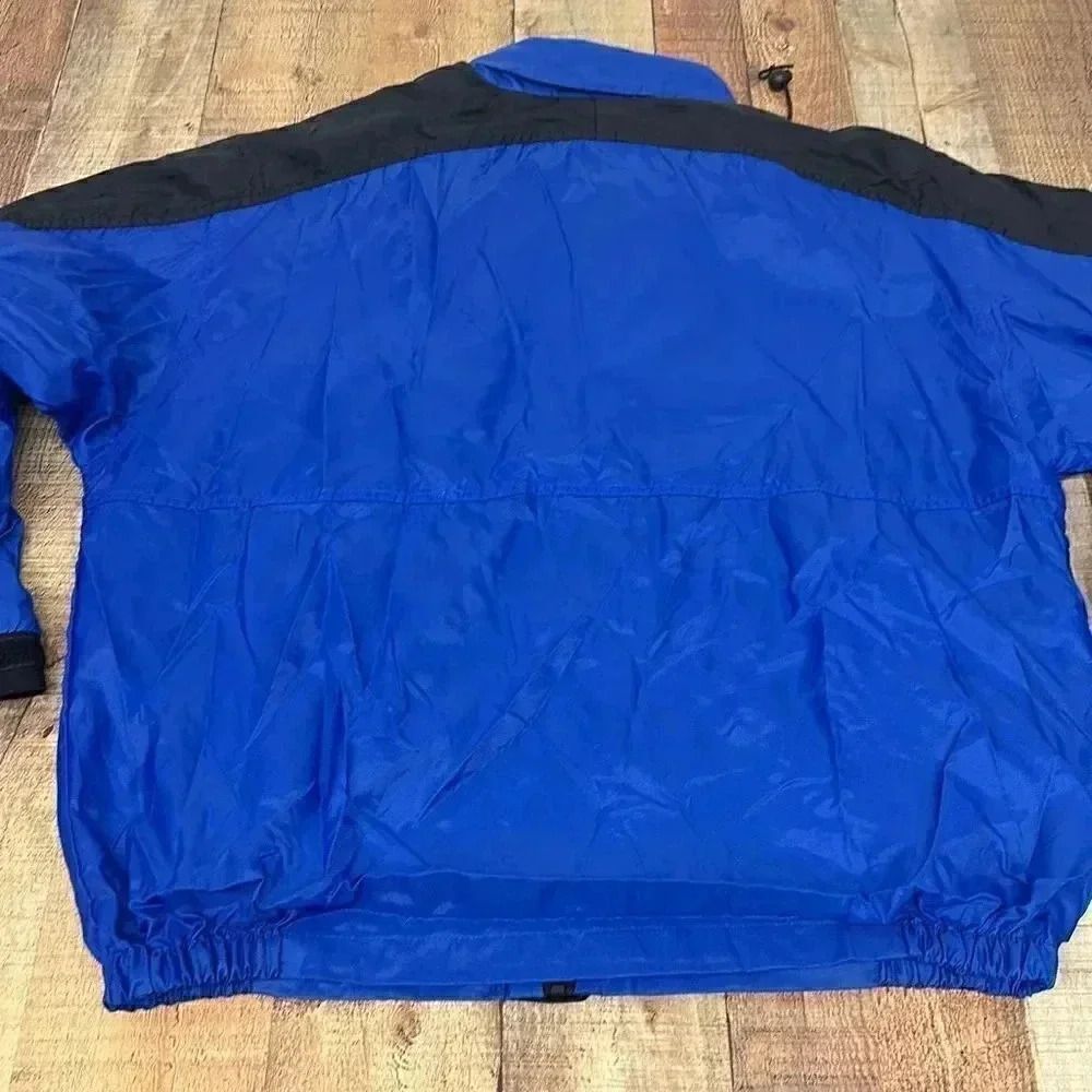 Vintage Marlboro Windbreaker Jacket Blue Full Zip Hooded Men’s - Picture 7 of 12